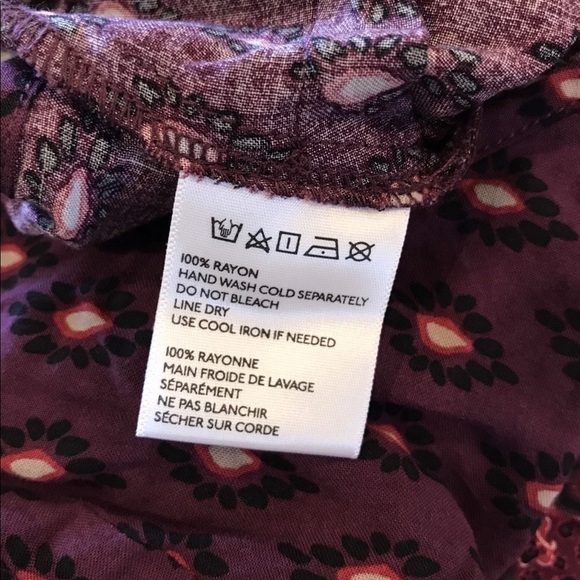 Staring at Stars Maroon Paisley Romper Small NEW - Picture 4 of 4